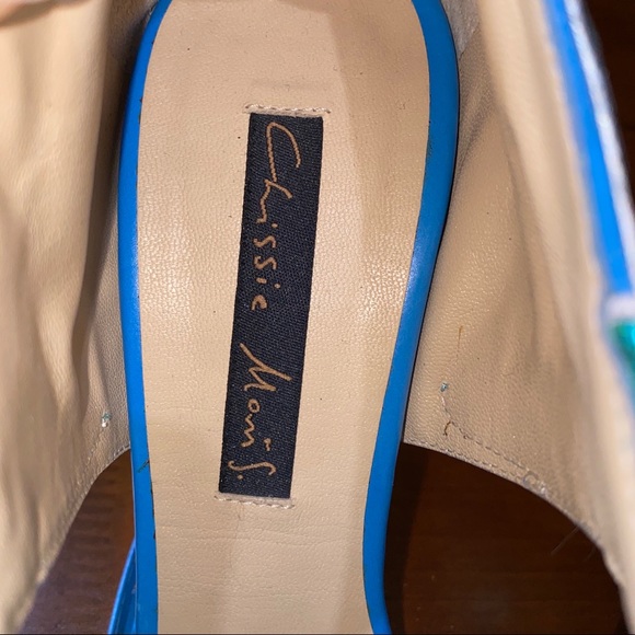 HP!🎉NWOT Chrissie Morris Genuine Stingray Heels sz 40 - Picture 9 of 10